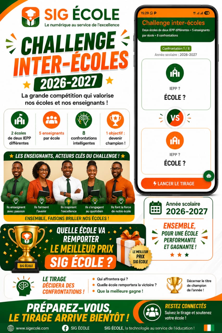 Challenge inter-écoles SIG ÉCOLE